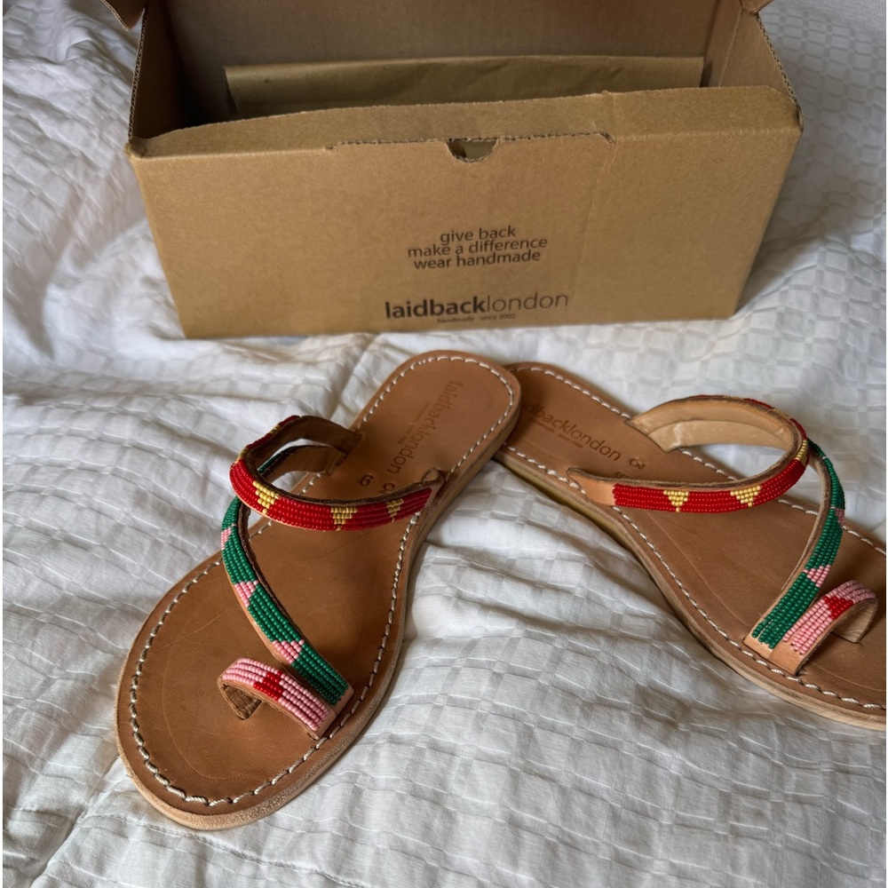Laildback Beaded Sandals